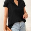 SweatyRocks Women's Summer Dressy Casual Blouse Short Sleeve V Neck Wo... - Image 4