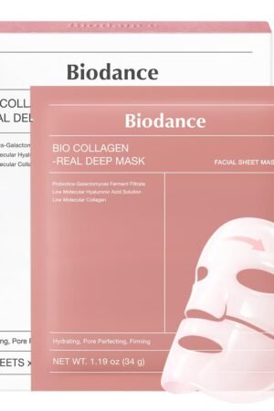 BIODANCE Bio-Collagen Real Deep Mask, Hydrating Overnight Hydrogel Face Mask, Po...