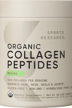 Sports Research Collagen Peptides - Hydrolyzed Type 1 & 3 Collagen Powder Protei...
