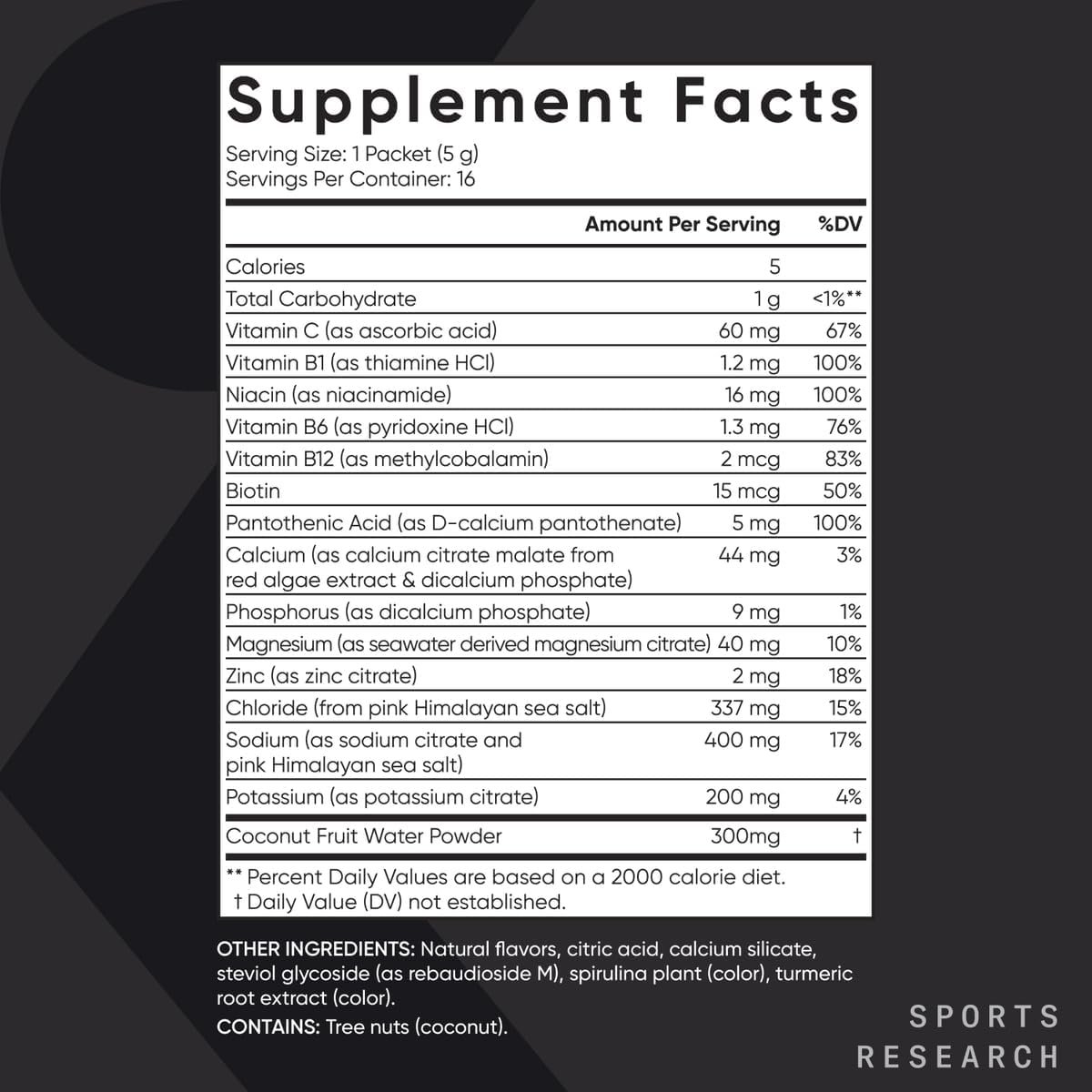 Sports Research Hydrate Electrolytes Powder Packets - Sugar-Free & Naturally Fla... - Image 8